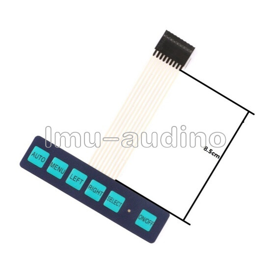 1x6 Matrix Array 6 Key Membrane Switch Keypad Keyboard 1*6 Keys with LED New
