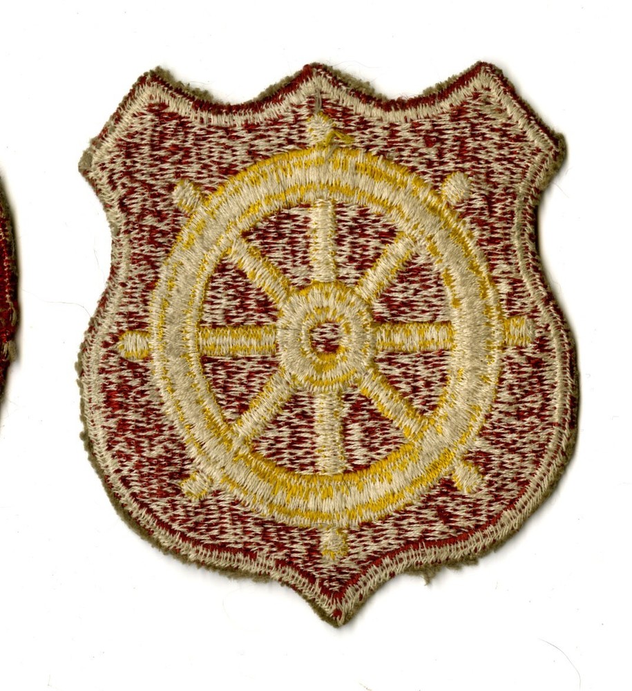 Ports of Embarkation White Back Patch Transportation