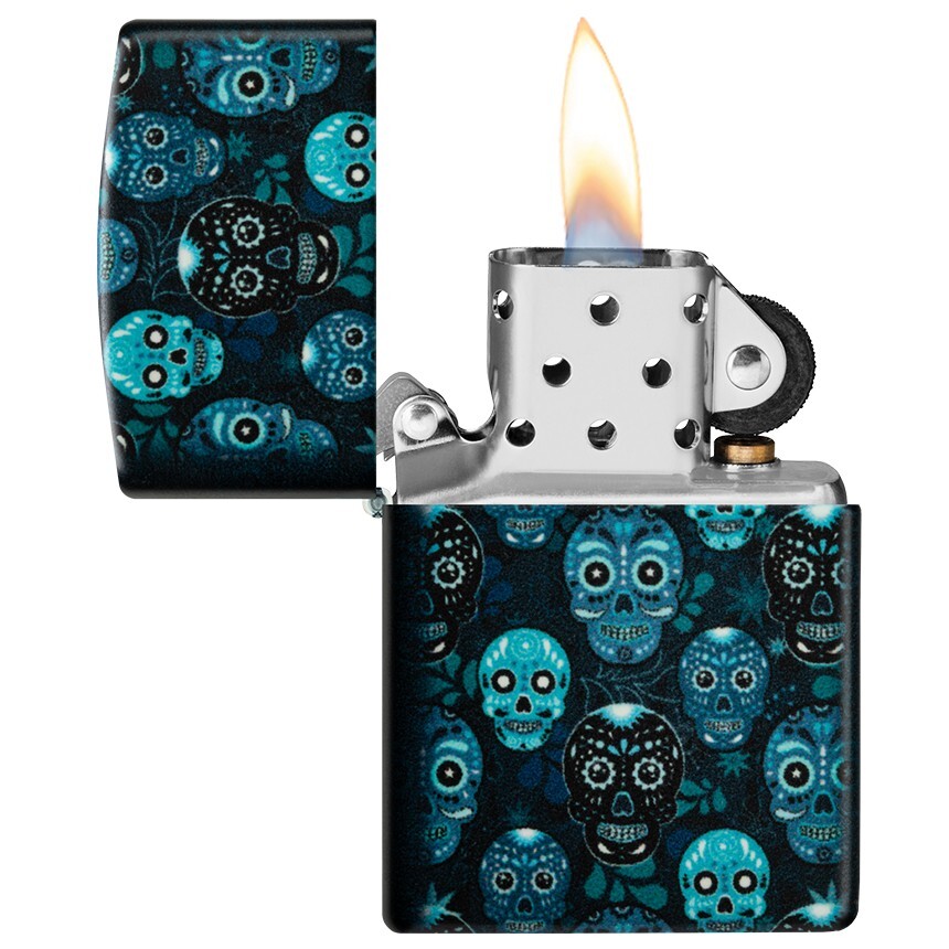 ZIPPO 46017 SUGAR SKULLS GLOW Lighter