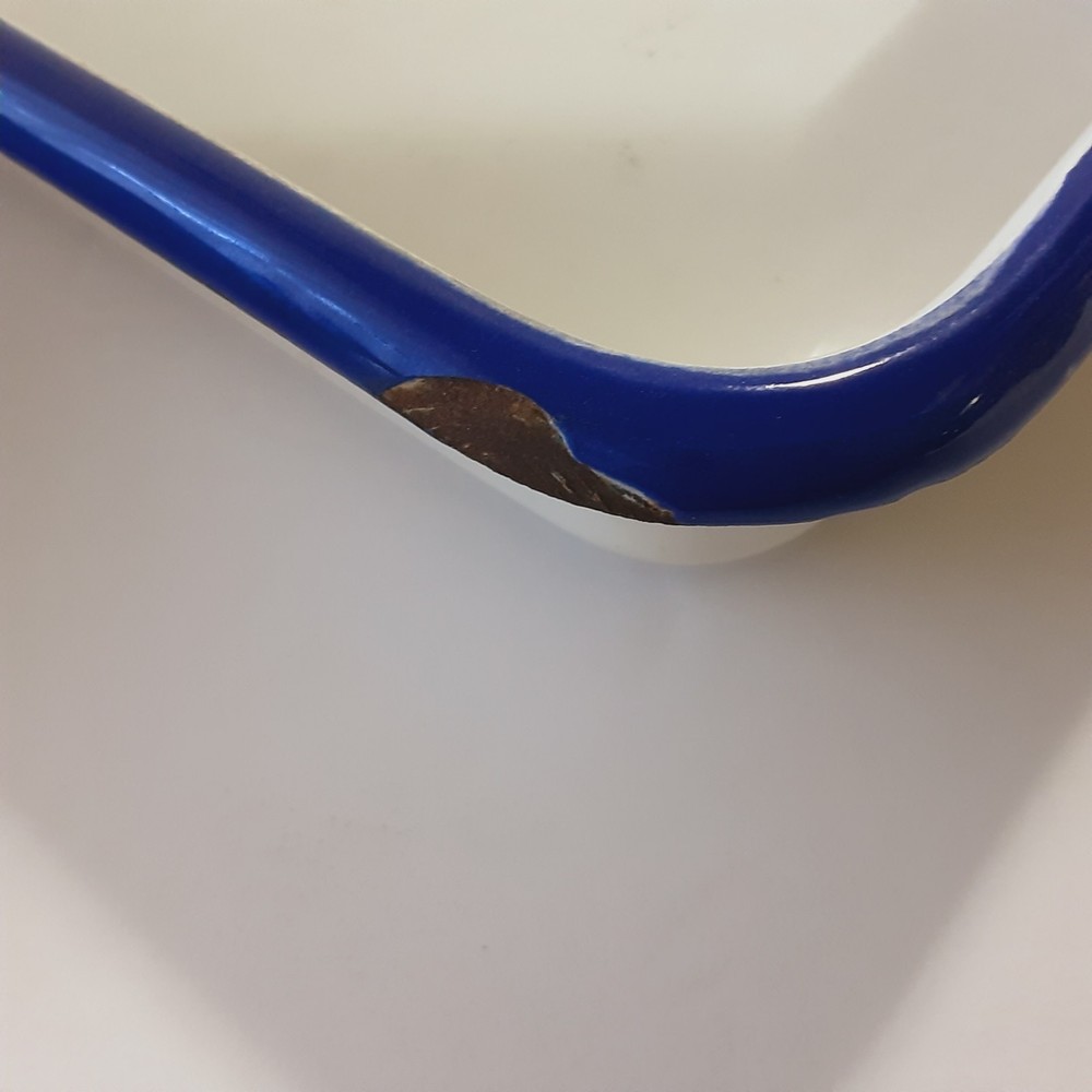 2 Small Darkroom Enameled Trays