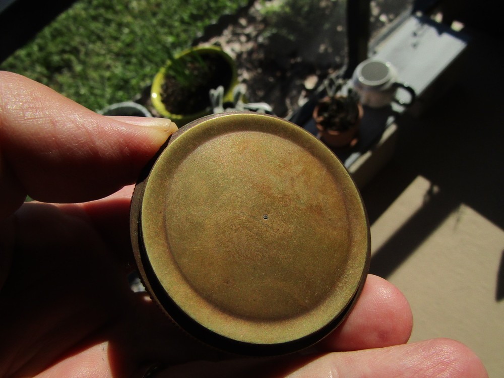 Aladean 2" Brass Face Compass With Leather Case Working