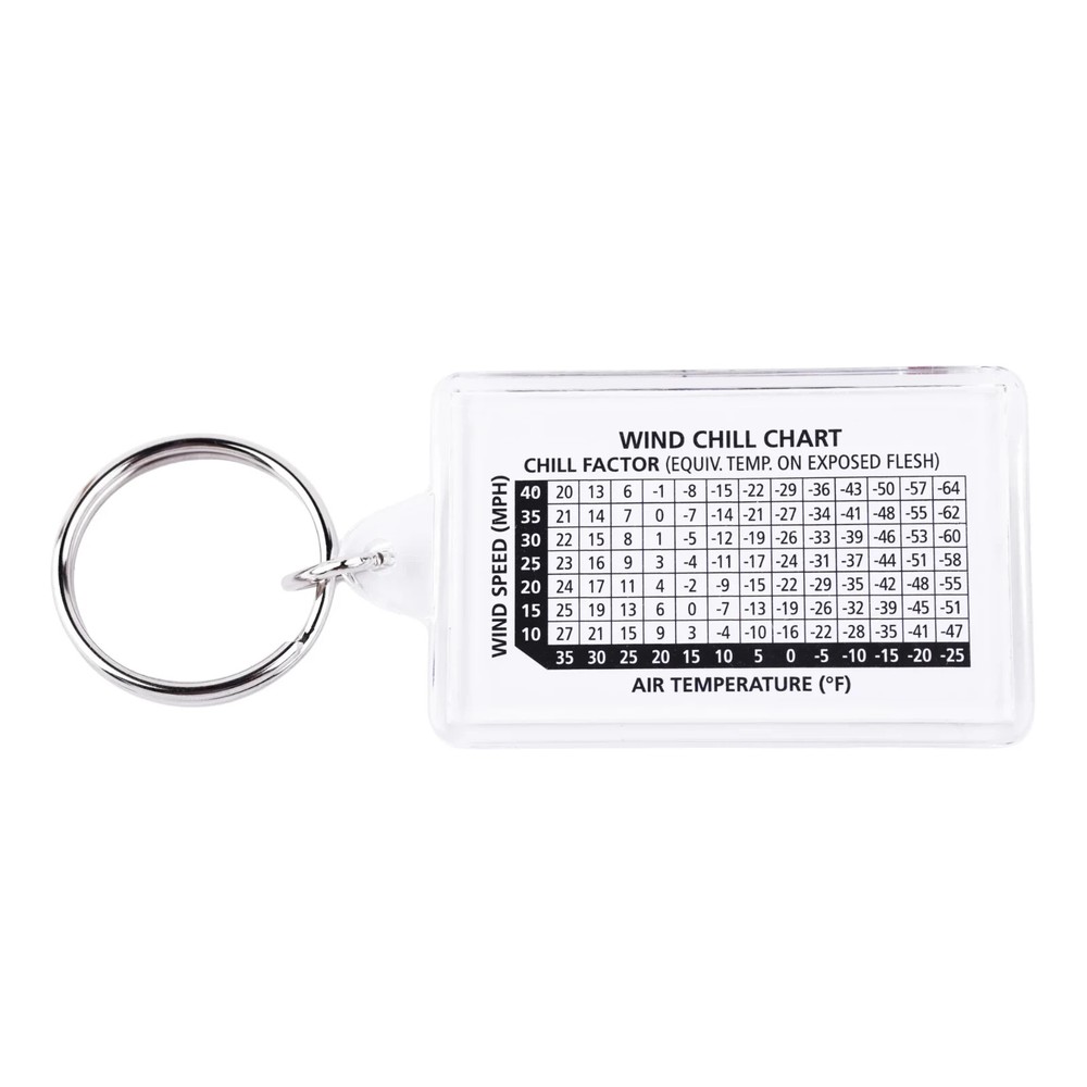 Coghlan's Thermometer & Compass Key Chain Compact Lightweight Survival 9714