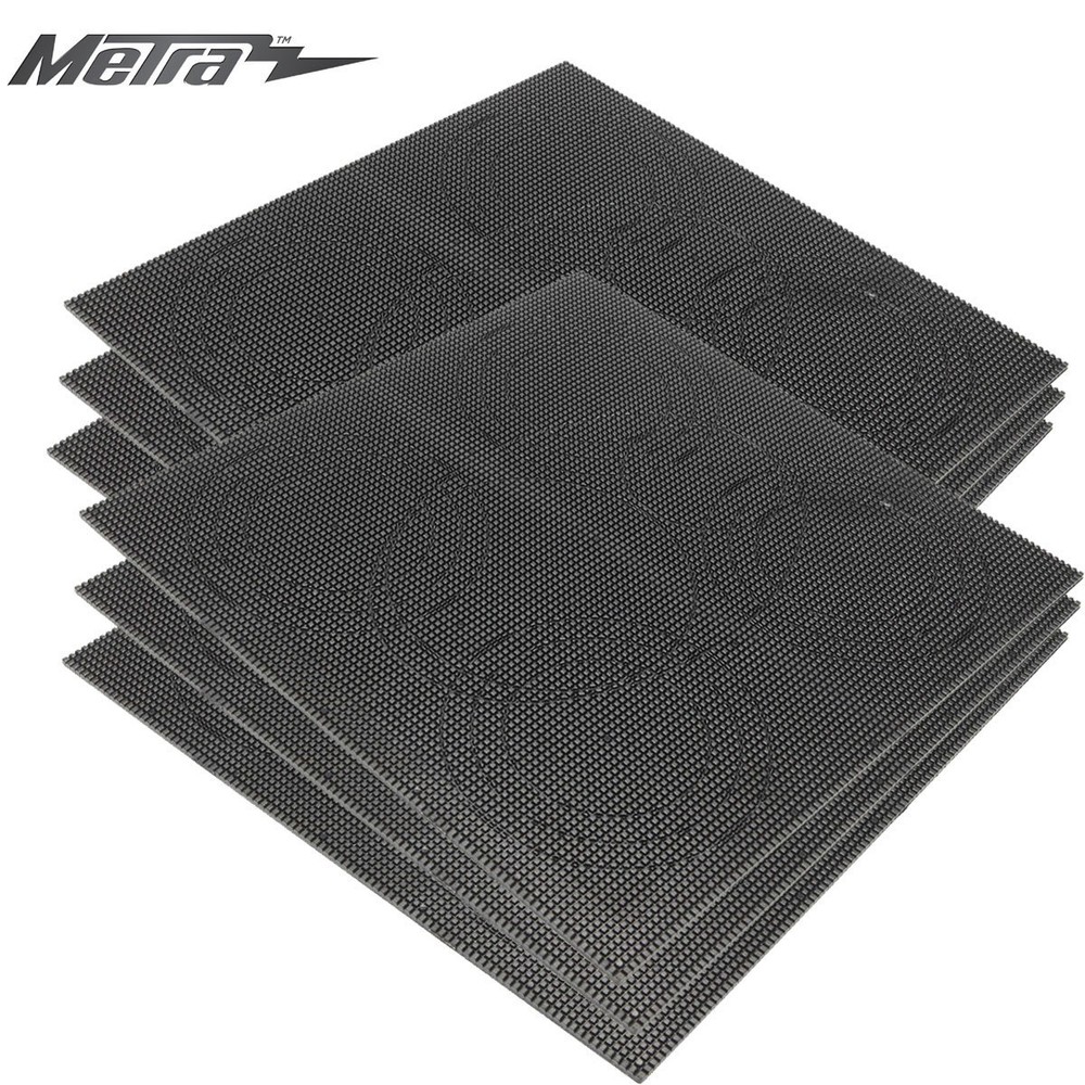 (6) ABS Plastic Sheet 12in x 12in Grid Plate Pre-Scored Custom Install Designs