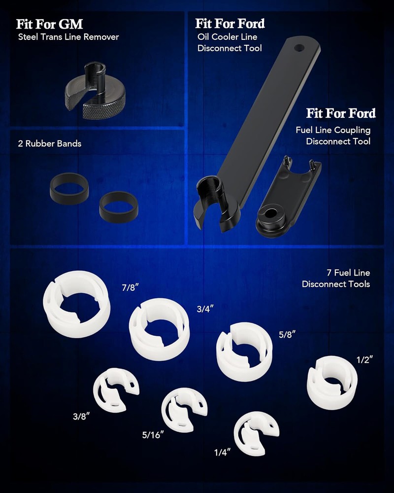 Fuel Line Disconnect Tool Set 22pcs Master Quick Disconnect Tool Kit for Auto