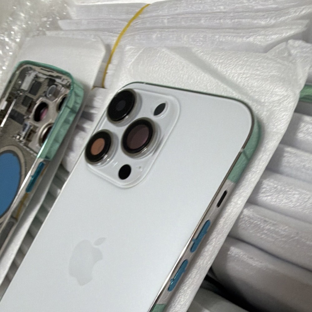 Apple iPhone 14 Pro White Housing Frame / Back Glass Replacement