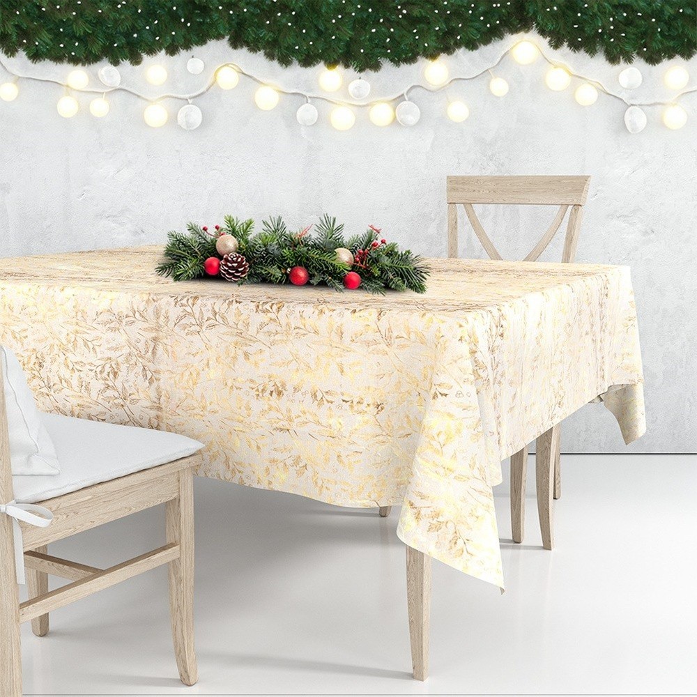 Tablecloth, Christmas tablecloth, stain-resistant, 220x150 cm