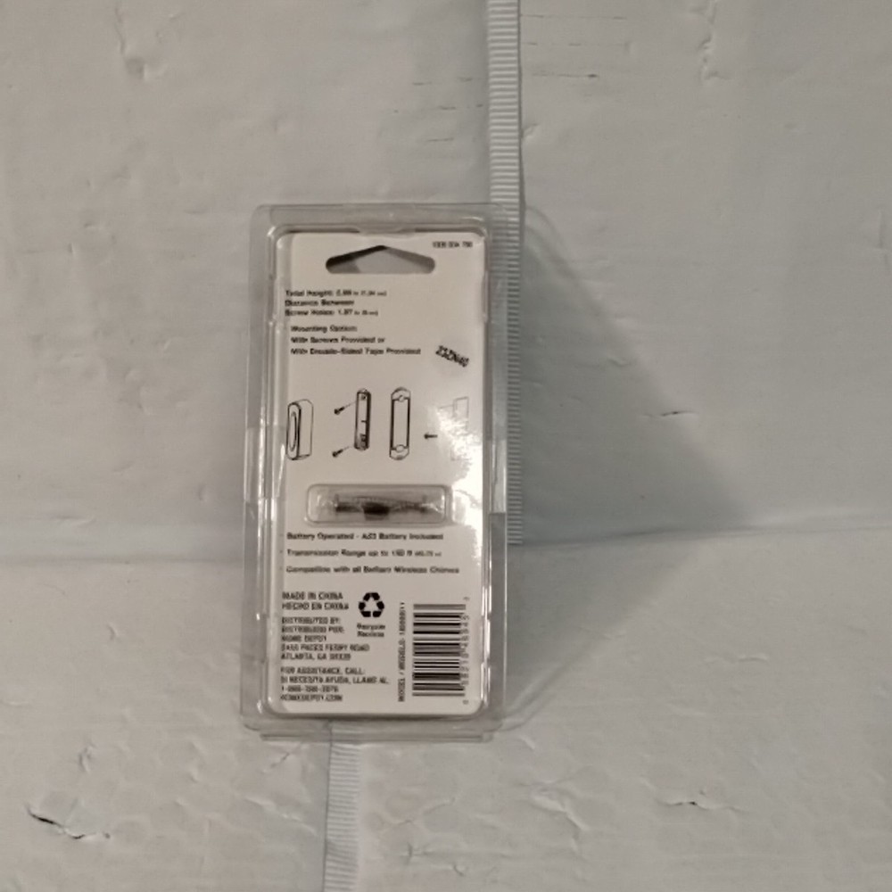 Defiant Wireless Battery Operated Doorbell Push Button, Black