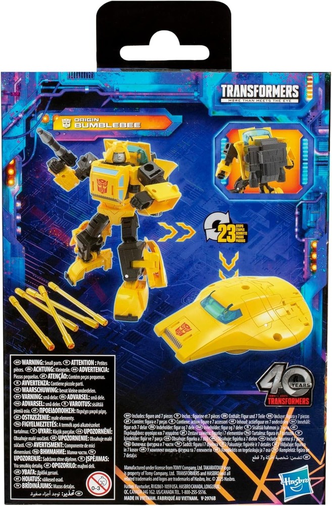 Transformers Legacy Deluxe Class Origin Bumblebee 5.5-inch Converting Action...