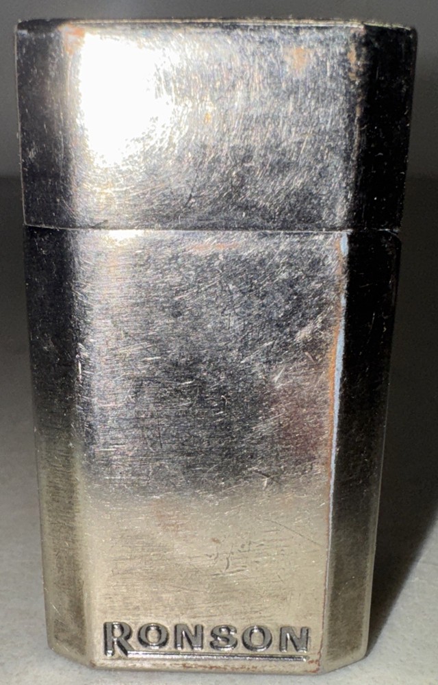 Ronson Jet Lite China Vintage Lighter Silver Tone AS/IS/UNTESTED