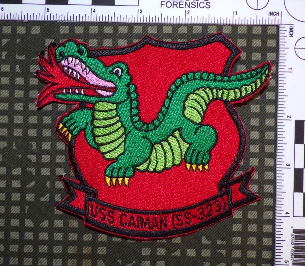 US Navy USS Caiman SS 323 Submarine Embroidered Full Color Patch