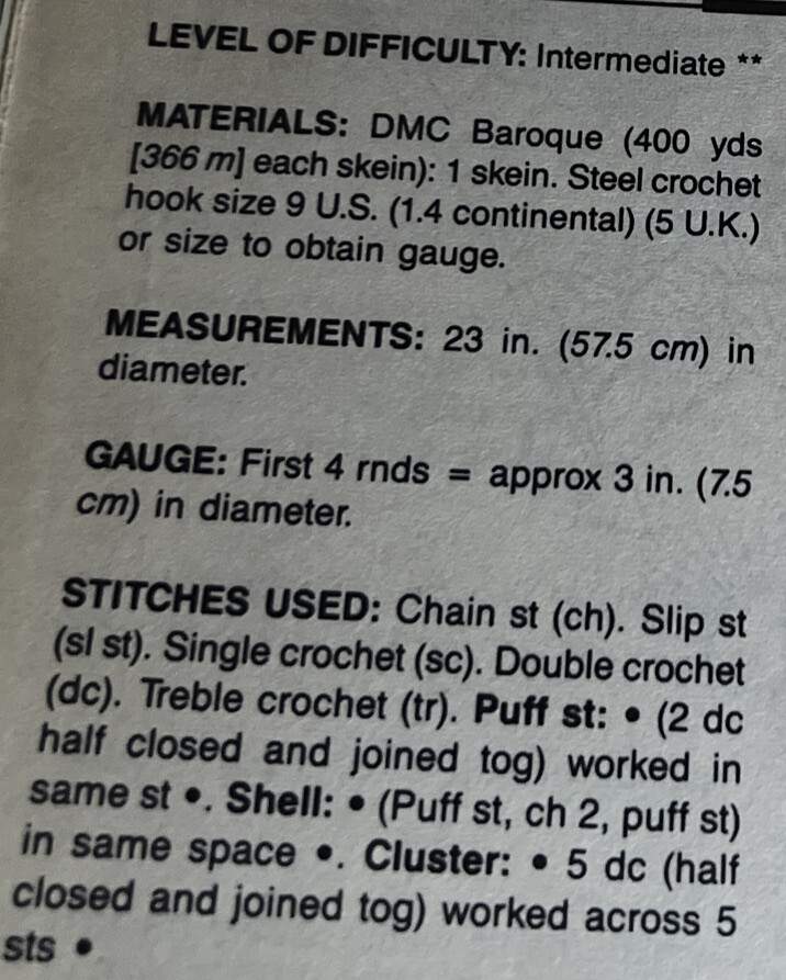 ~Crochet Pattern - Diamond Cut Doily - Pattern Only~