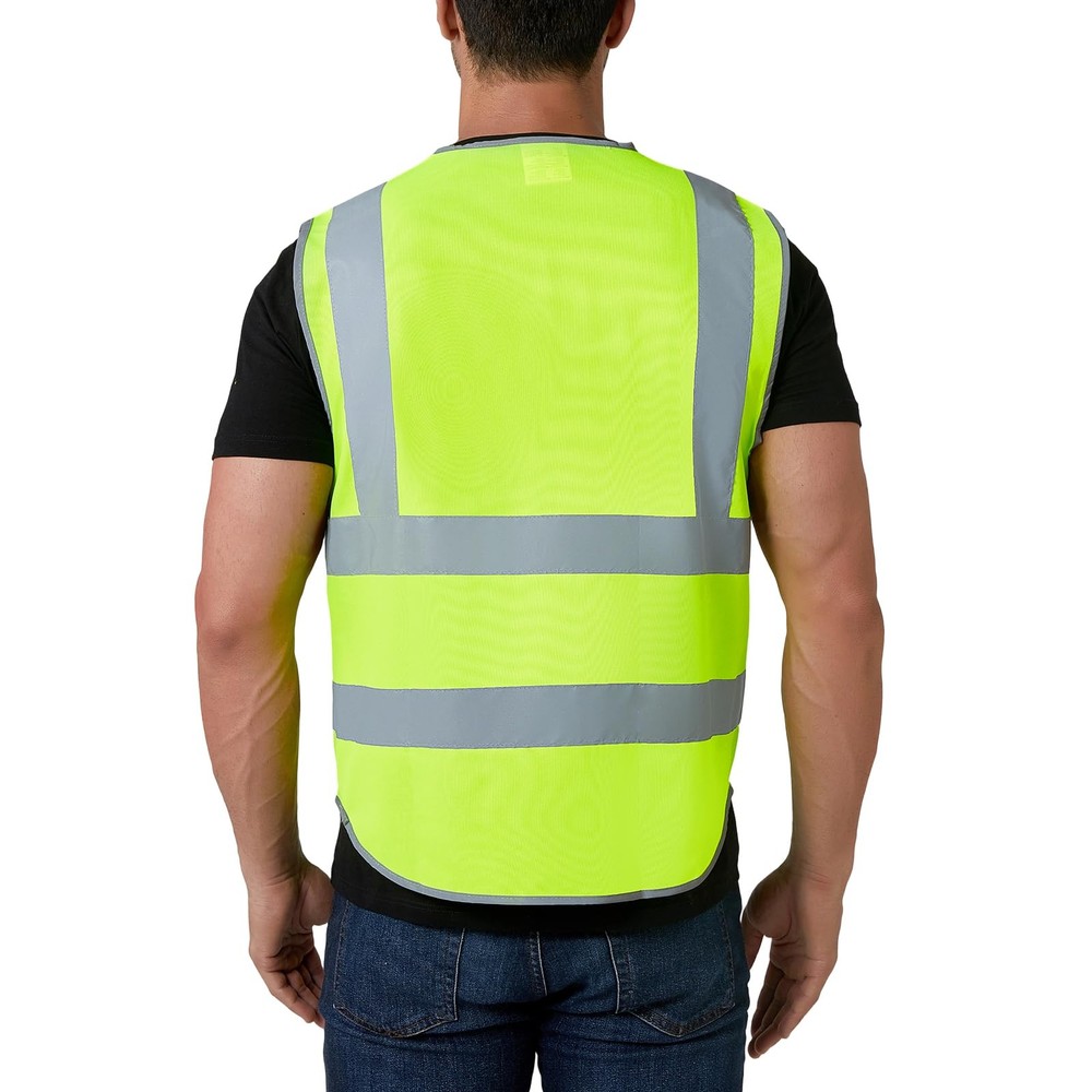 HYCOPROT High Visibility Safety Vest Hi Vis Reflective Security Construction ...
