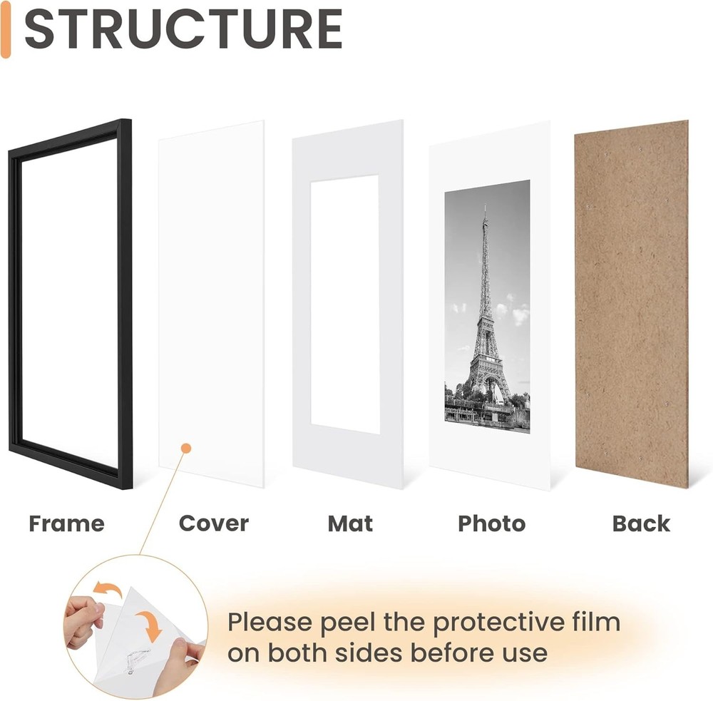 Versatile 18x24 Picture Frame Set - Collage Frames for Unforgettable Memories
