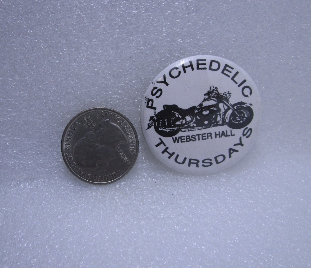 Psychedelic Thursdays Webster Hall Button Pin
