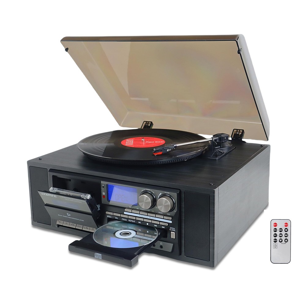 10 in 1 Vinyl Record Player 3 Speed Bluetooth Vintage Automatic Tur... Fast Ship