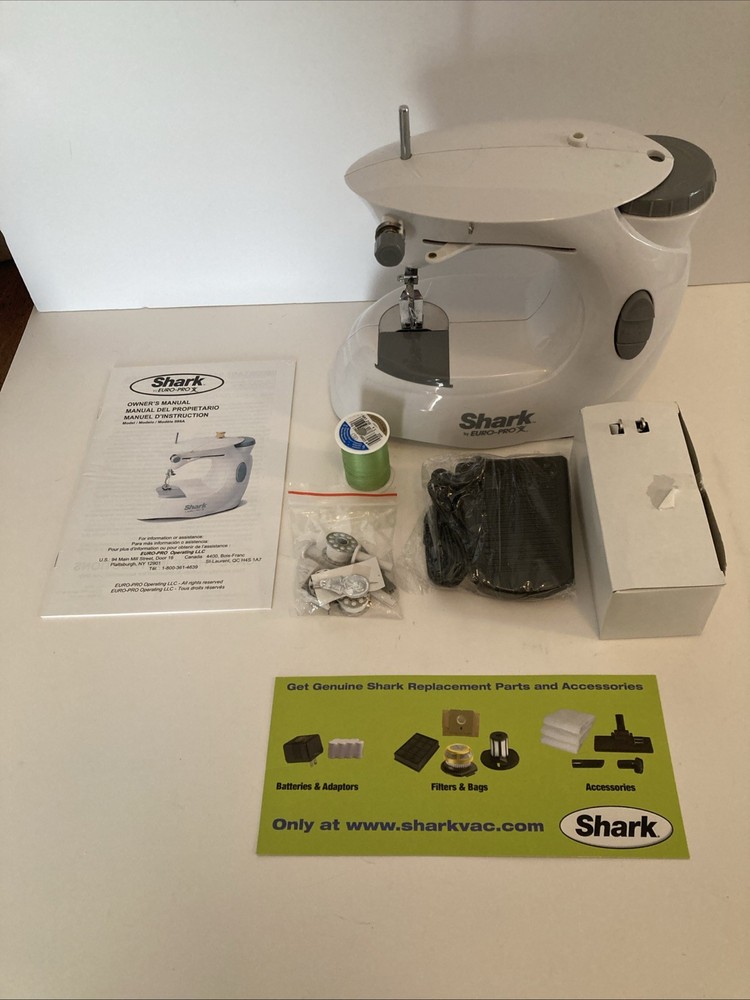 Shark Euro Pro x Portable Sewing Machine Model 998A Basic Works