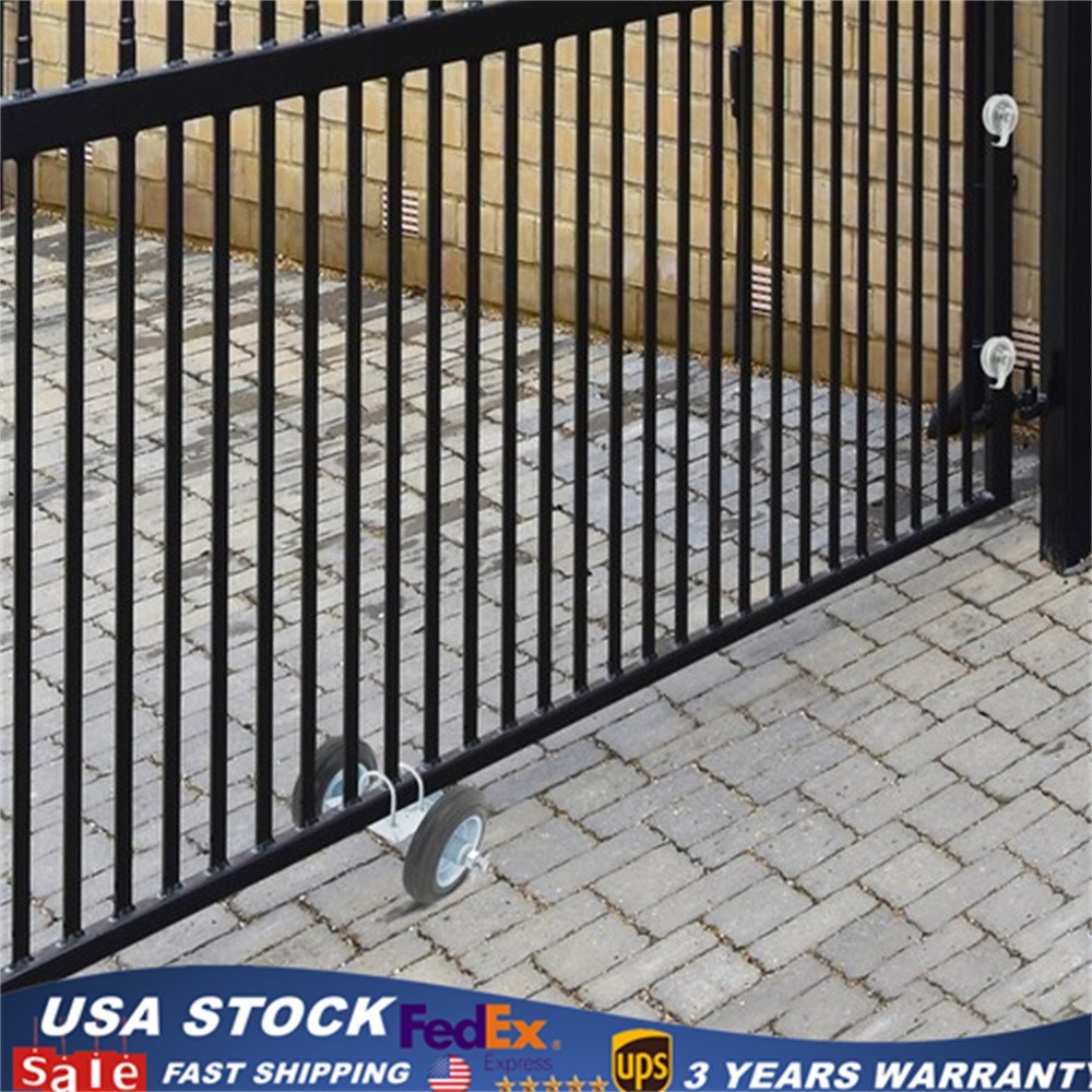 Rolling Gate Hardware Kit, Heavy Duty Sliding Gate Rollers Wheels Kit