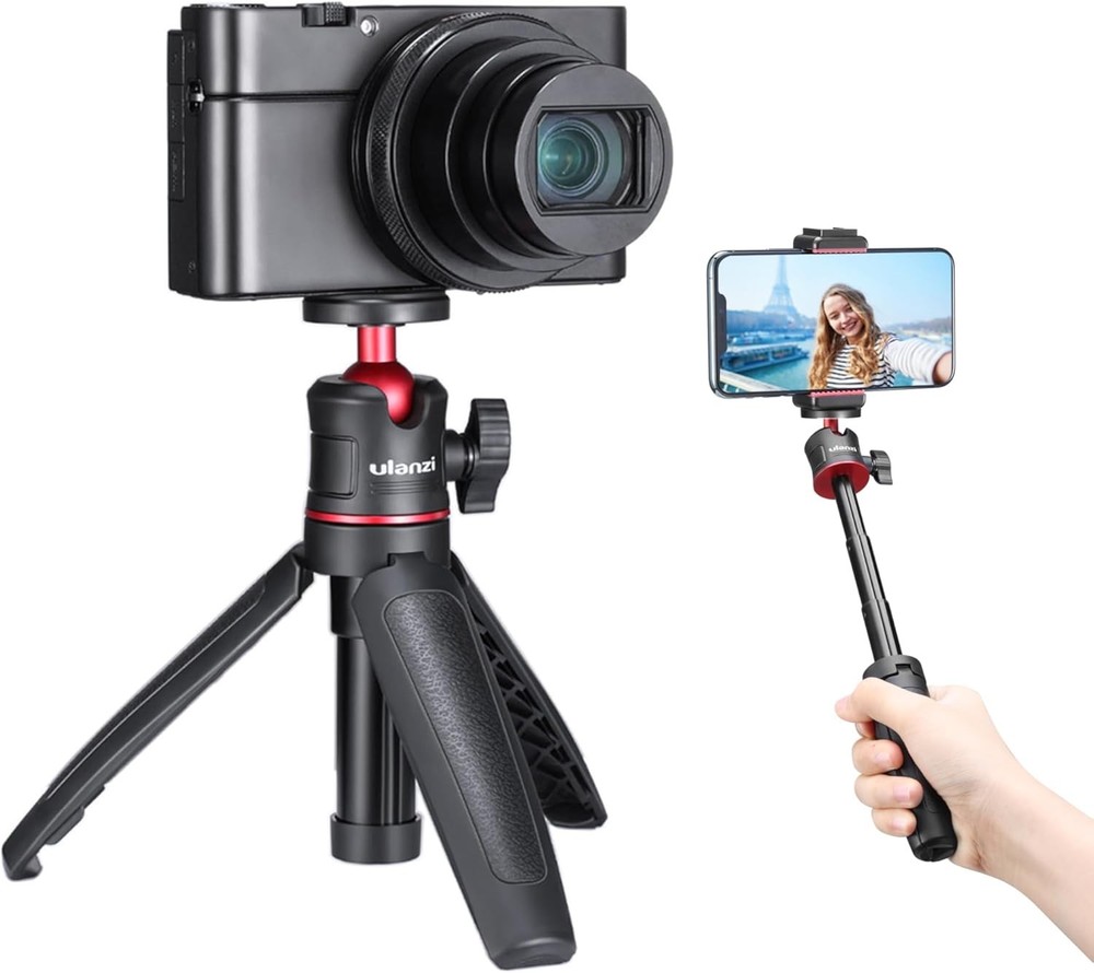 Extendable Mini Tripod for Cameras: Lightweight & Foldable Vlogging Solution