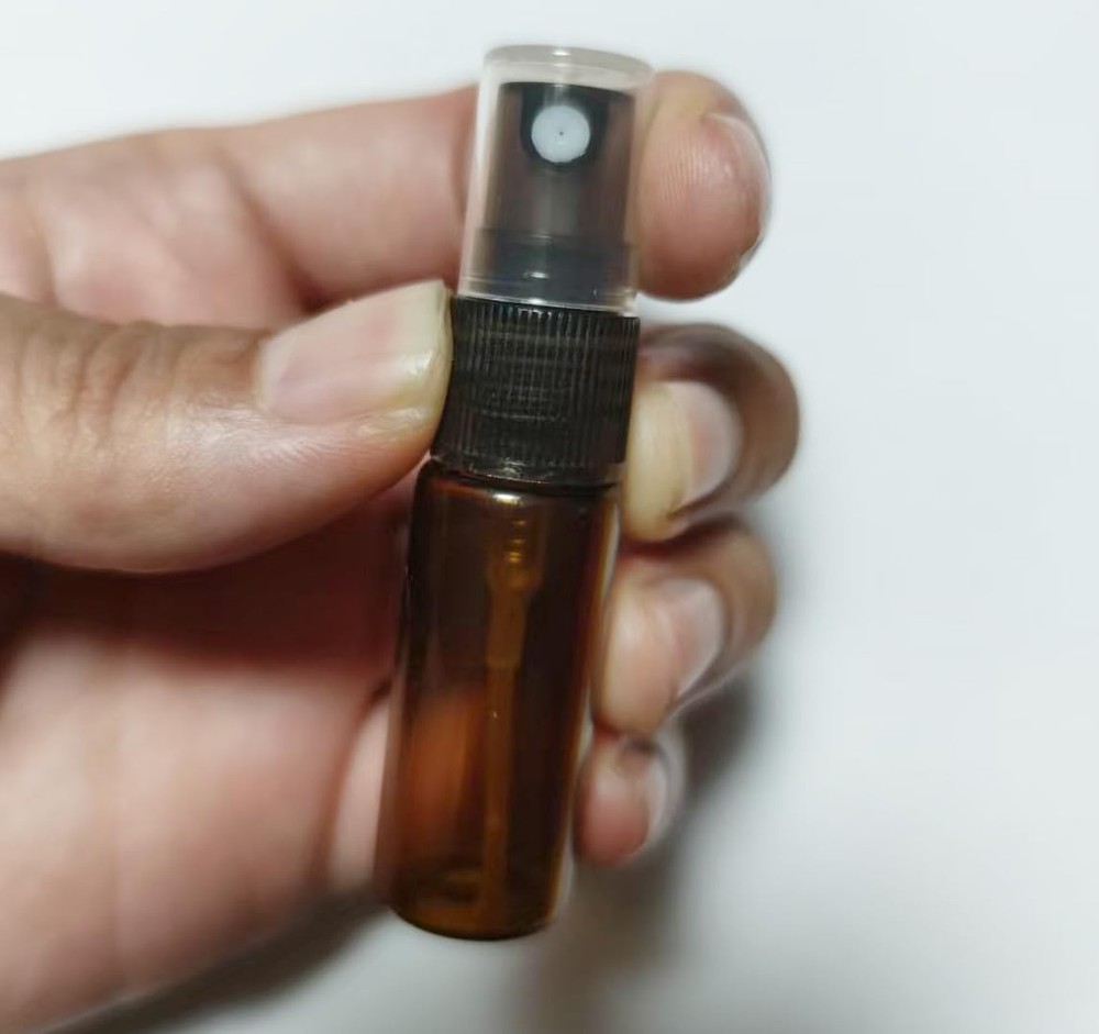 20pcs Amber 5ml Glass Perfume Atomizer Bottles Refillable Spray
