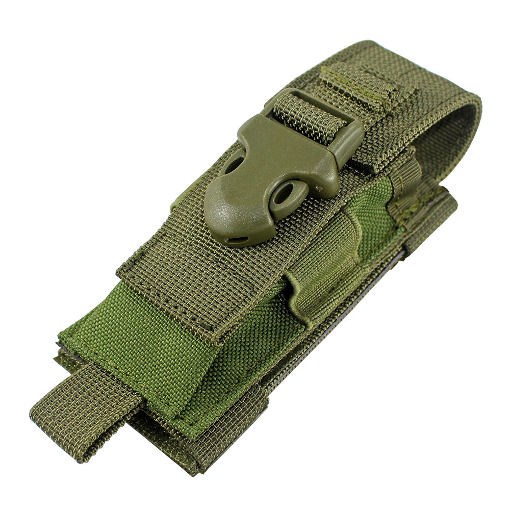 Military Tactical MOLLE Single Sheath Pouch EDC Tools Organizer Bag Folding Pack
