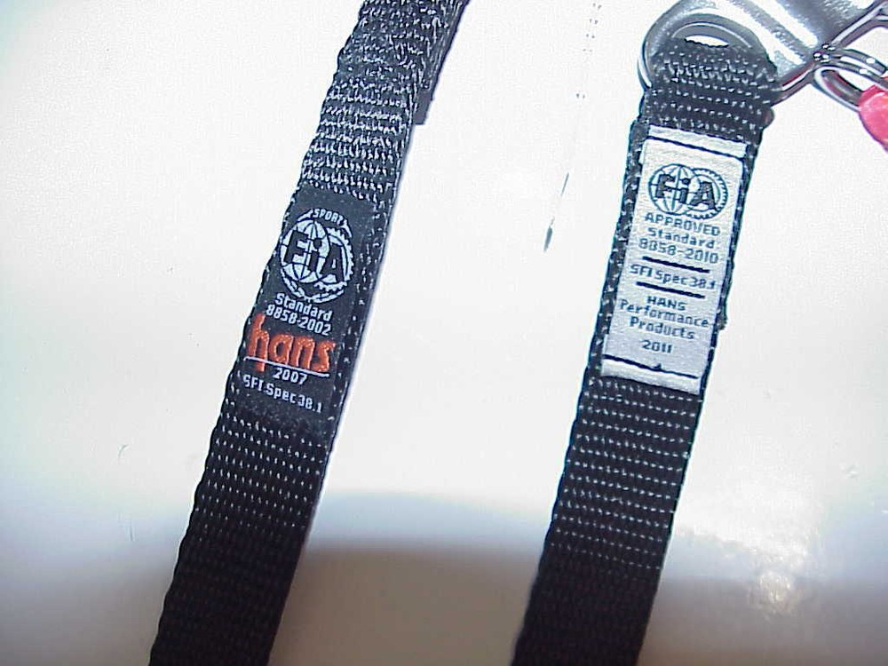 NEW OLD STOCK HANS Device Helmet Tethers & Quick Click Anchors