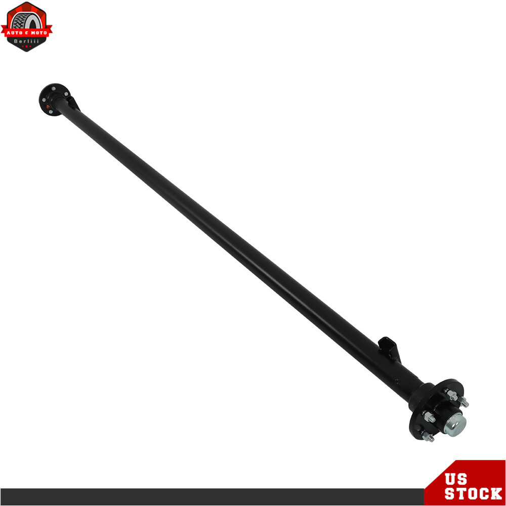 3500 lbs Axle Complete w/ U Bolt Kit 5 lug Boat Trailer, Cargo RV Camper Axel