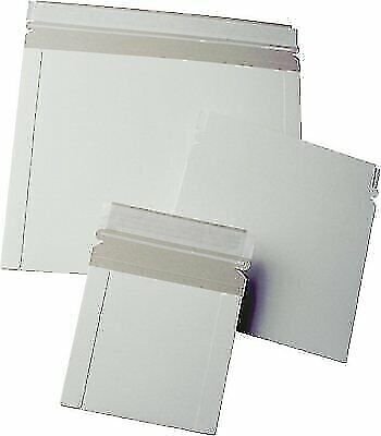 50 6 x 8 No Bend Mailers White Self Seal  Photo Document Flat Rigid Envelope