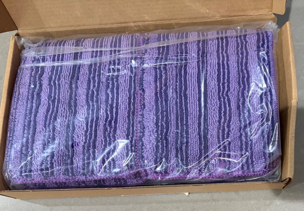 Replacement Mop Pads, 4 Pack, Wet Jet Refills, Microfiber, Purple