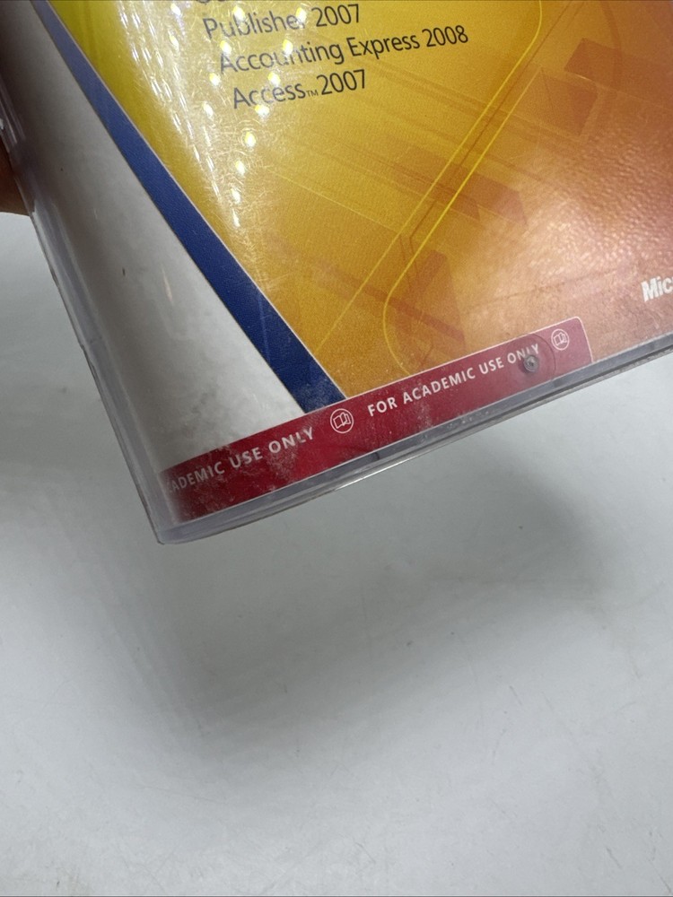 Microsoft Office Professional 2007 Full Version Academic Use Only New Sealed