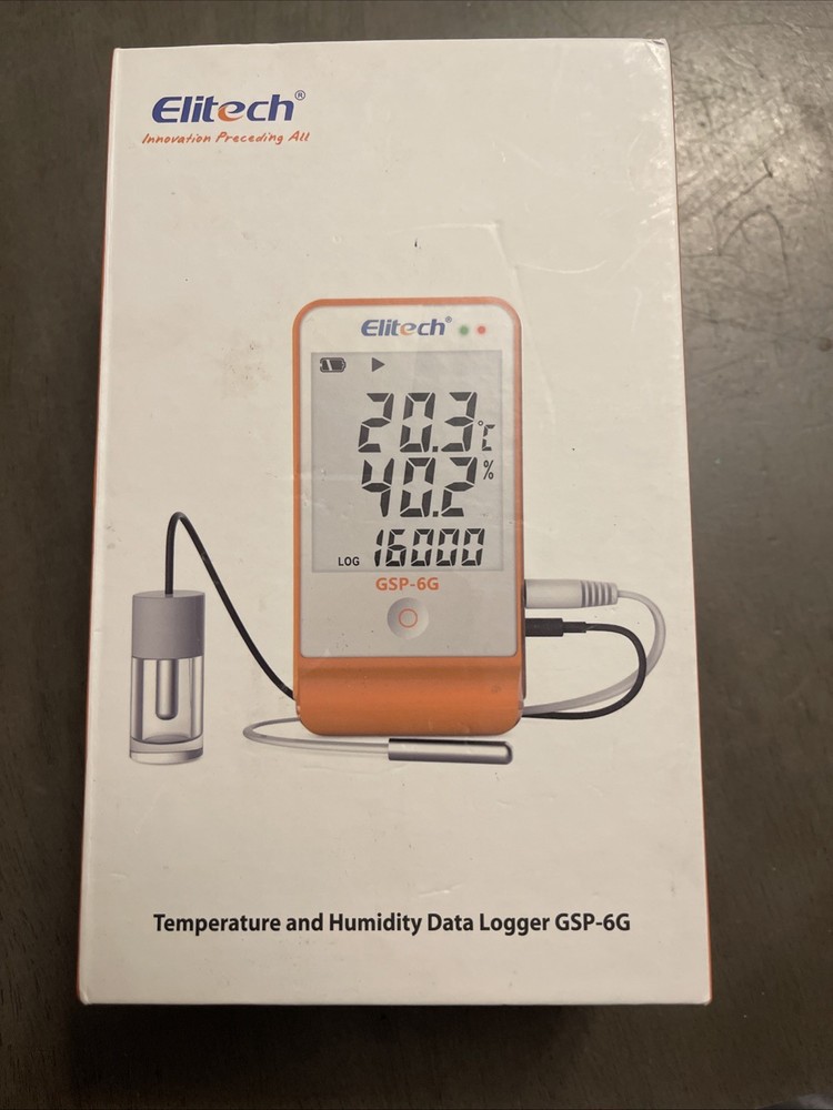 Elitech GSP-6 Temperature and Humidity Data Logger Recorder