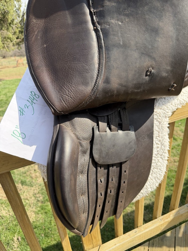 18” Hastilow All-purpose Saddle Extra Wide Tree Brown Leather