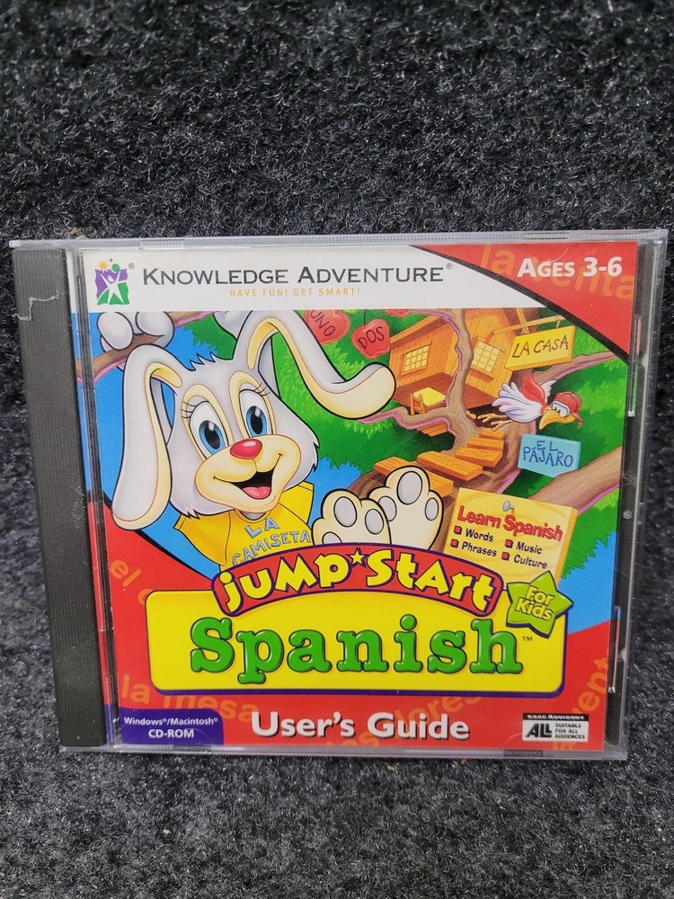 Knowledge Adventure JumpStart Spanish CD-ROM Windows Mac Kids Ages 3-6 Learning