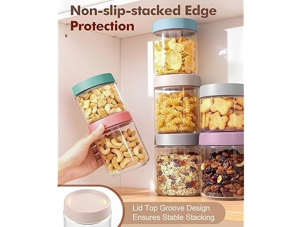 Cozyverge Overnight Oats Containers, 6 Pack