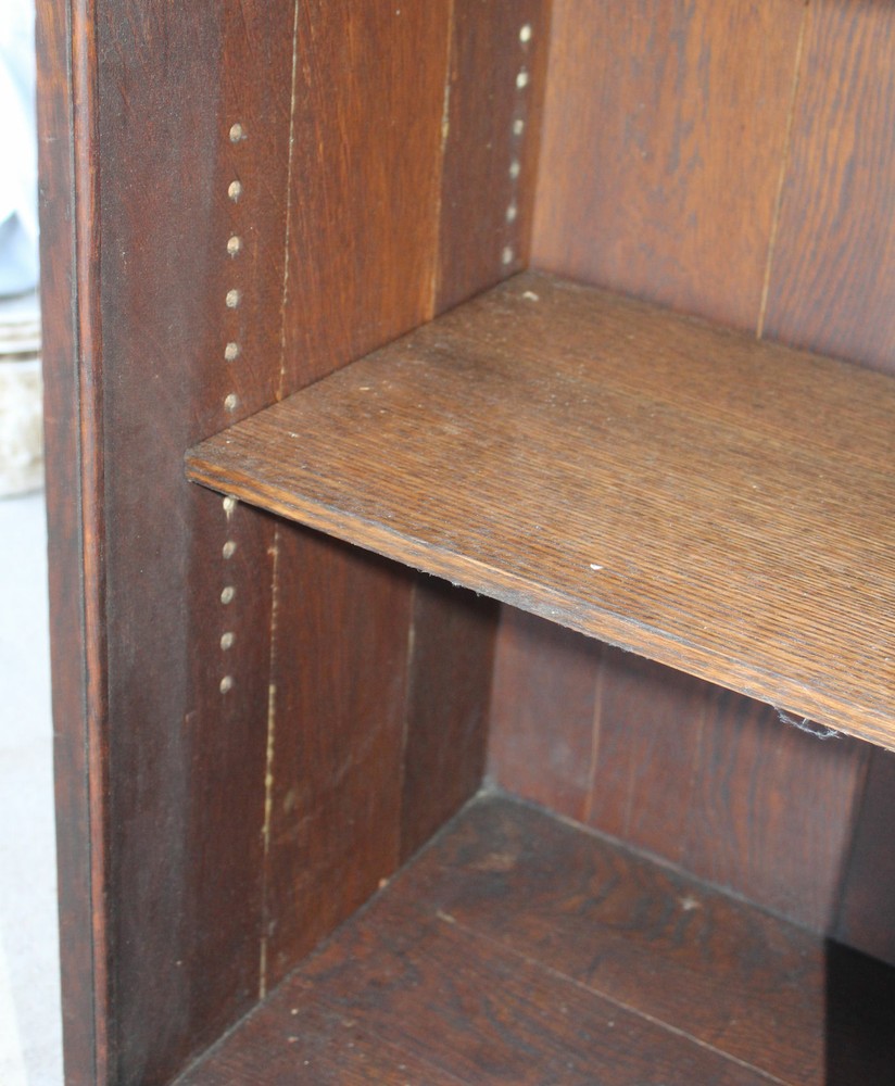 Antique Oak Sectional Bookcase – Danner – Sliding Doors - original finish