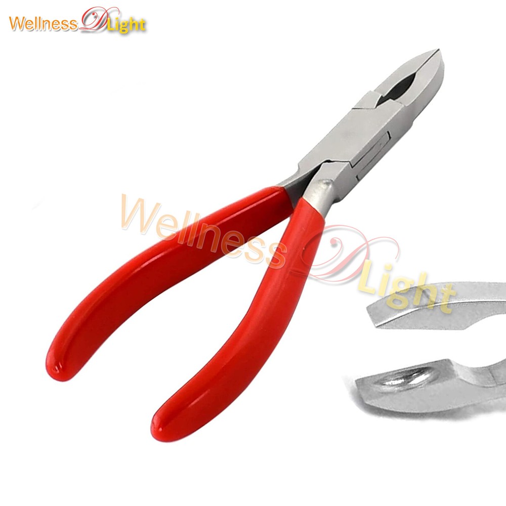 Rings Loop Closing Pliers with Grips Red, 5-1/2 Inches