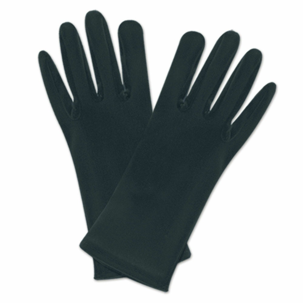 Theatrical gloves Black or White Parade costume accessory