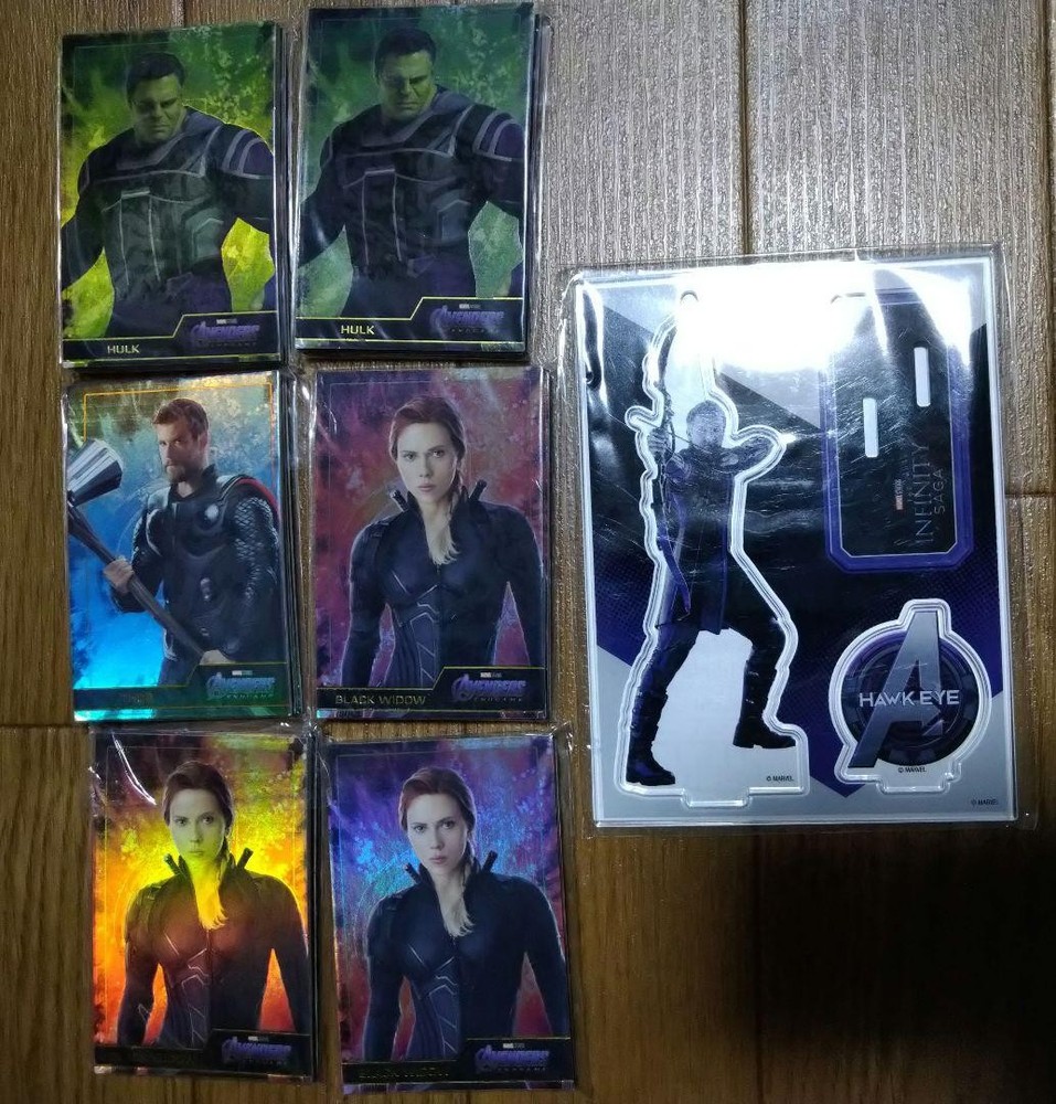 MARVEL happy Lottery infinity saga Acrylic Stand Card