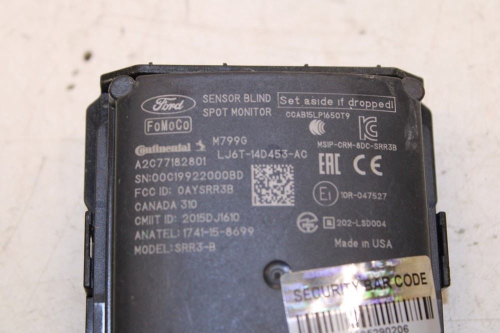 2020-2022 Ford Escape SEL Rear Right Blind Spot Detection Radar Sensor Module