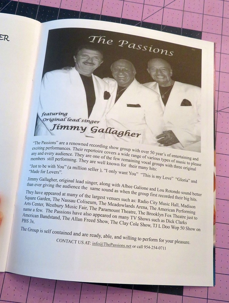 2013 Jimmy Clanton Autographed Program Rock and Roll Legends