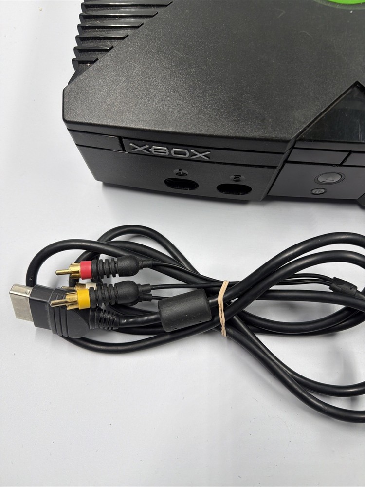 Microsoft Original Xbox - Black Console Complet Cable And One Controller