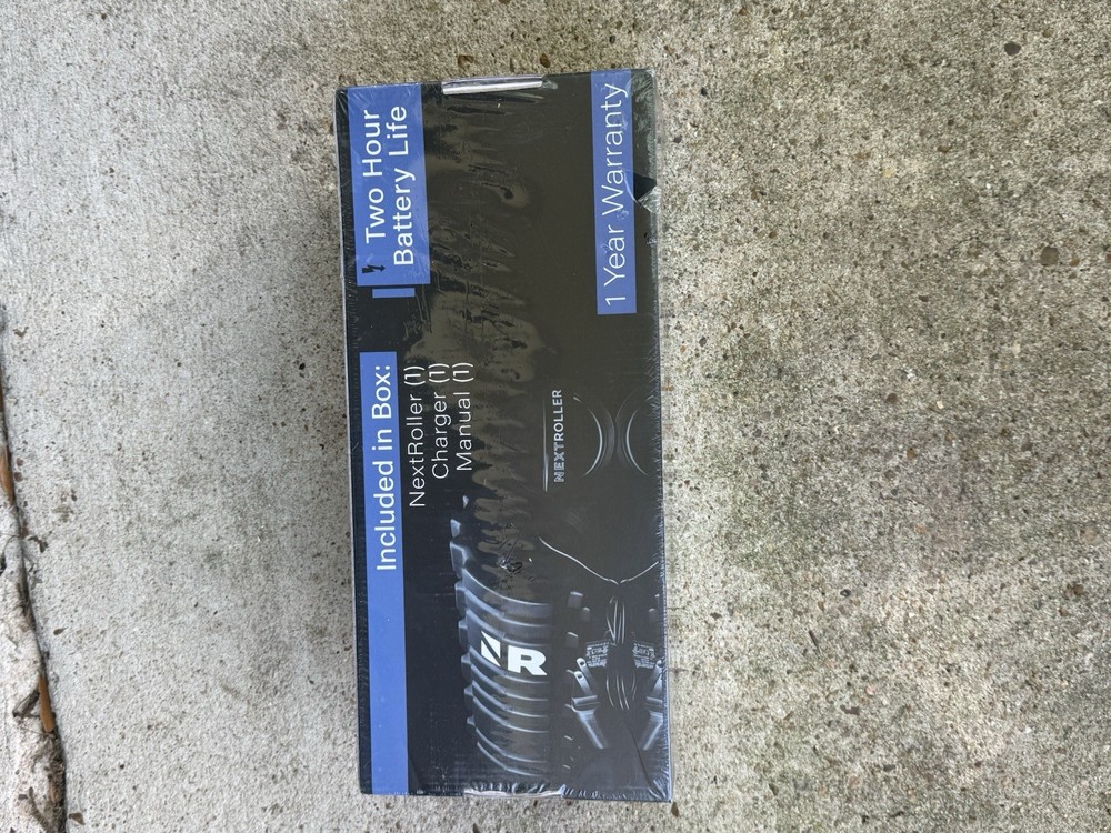 Nextrino NextRoller Black Foam Roller Two Hour Battery Life Charger Manual