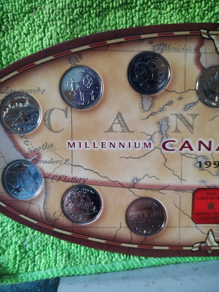 1999 Millennium Canadian Mint Proof Set Coins Uncirculated