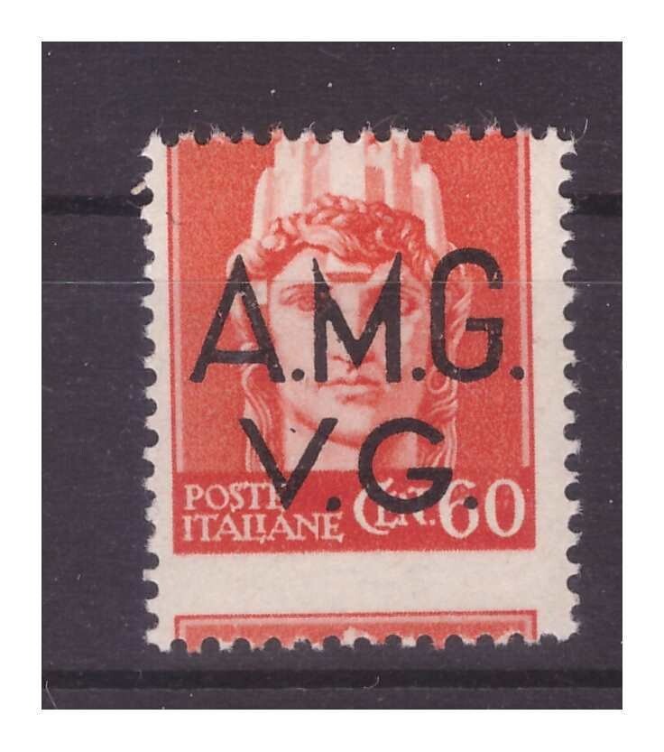 Trieste AMG VG - 60 Cent. Shifted Perforation New ** MNH