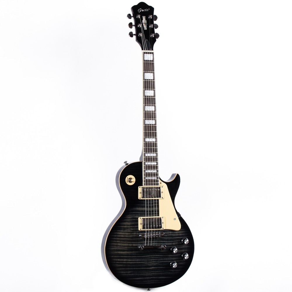 Grote Solid Gloss Black Finish Electric Guitar GTLP-02