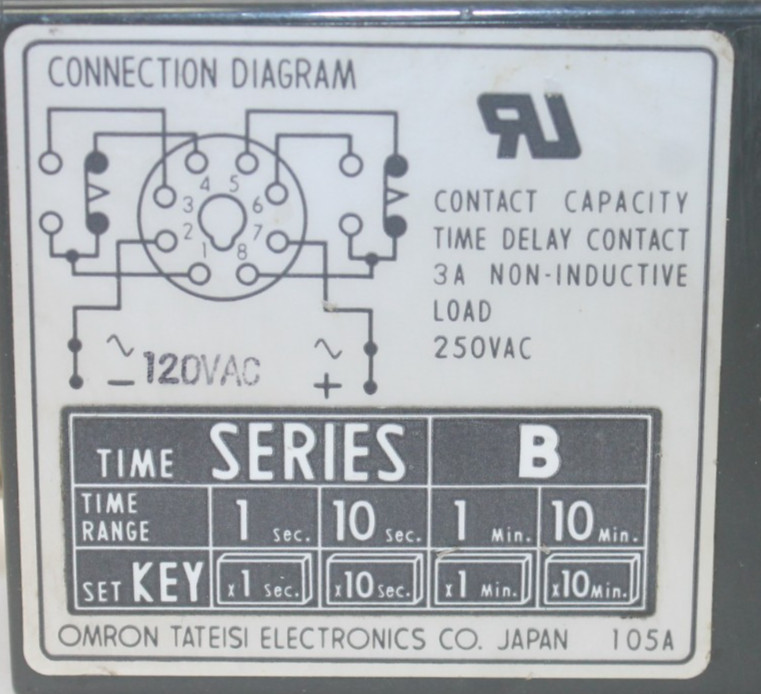 Omron H3M Ser B Timer With Base