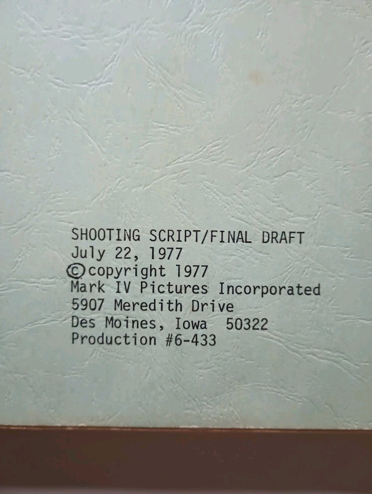 A Distant Thunder (1977) End Times Dystopian Movie Script Donald Thompson