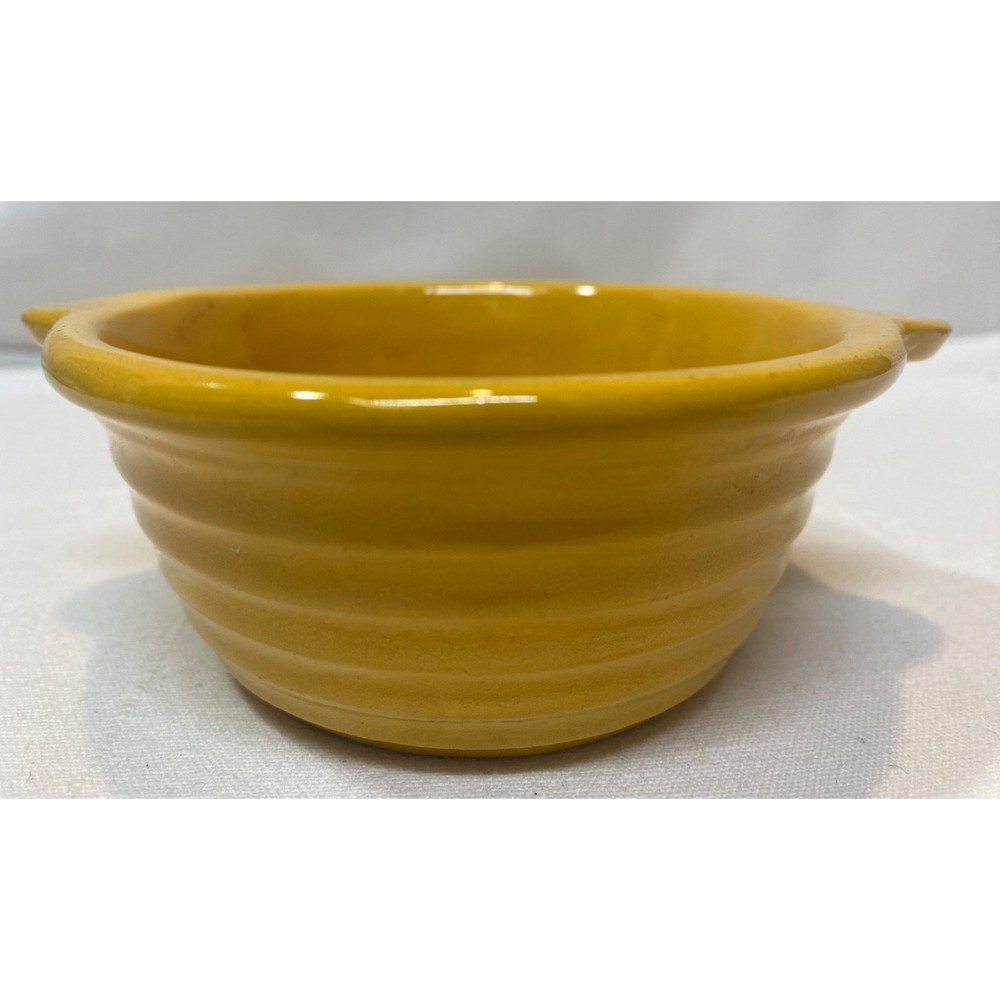 Vintage Bauer Yellow 4" Individual Baker Open Ring Ware