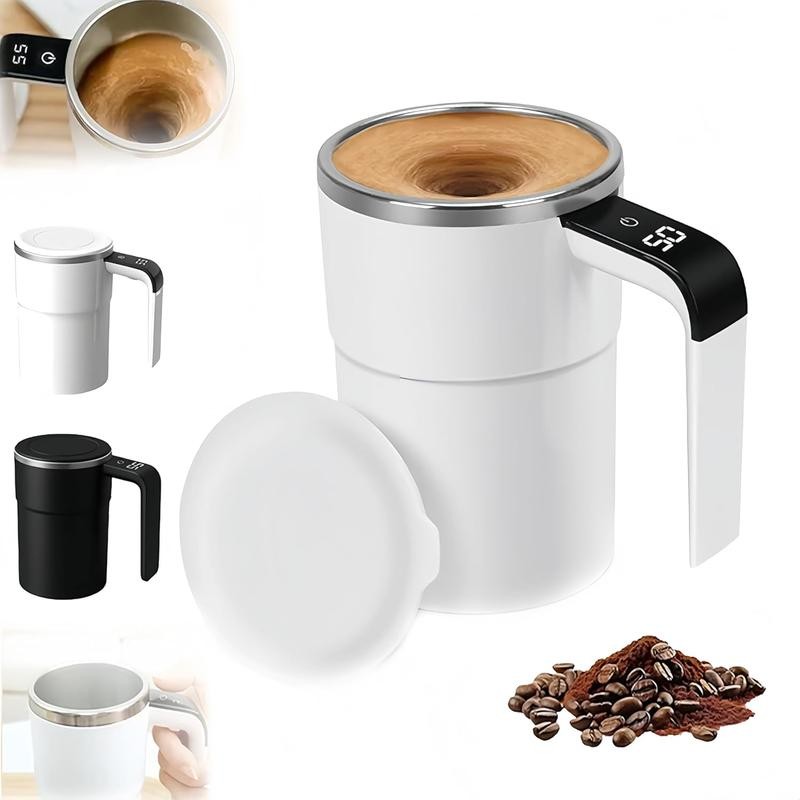 Magnetic Self Stirring Coffee Mug with Temperature Display, 13 fl oz
