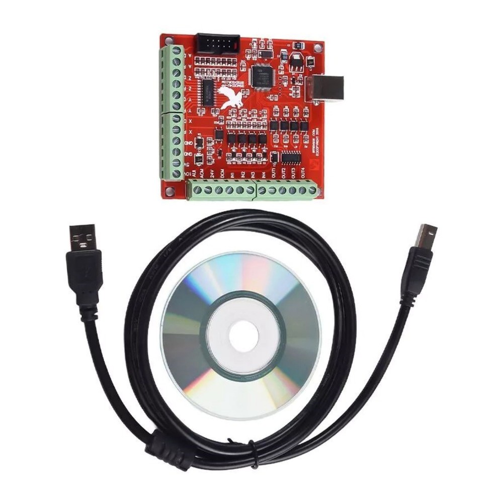 4 Axis CNC Motion Controller for Stepper Motors USB Breakout Board for MACH3