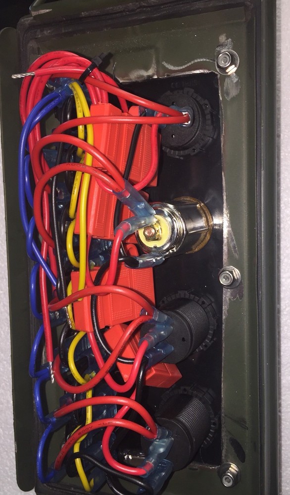 MILITARY HUMVEE CUP HOLDER / CENTER CONSOLE (B) SIDE CONTROL PANEL M998 AMMO CAN